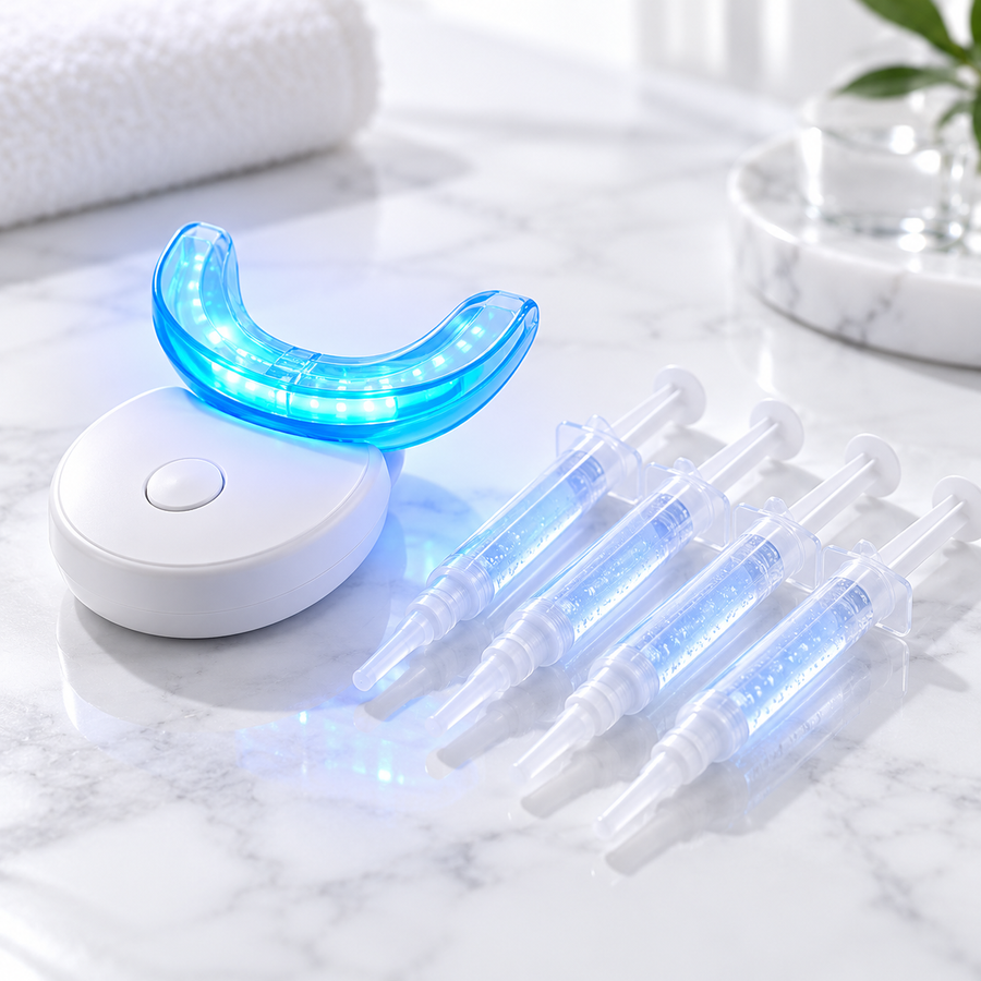At-home whitening light kit